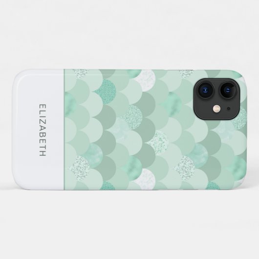 Groene zeemeerminstallaties Case-Mate iPhone case (Achterkant (horizontaal))