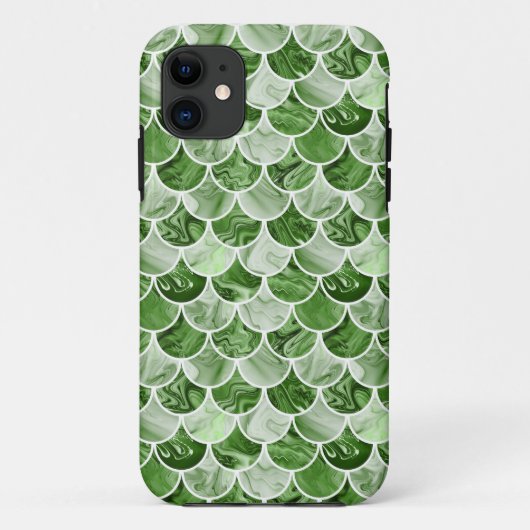 Groene zeemeerminstallaties Case-Mate iPhone case (Achterkant)