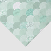 Groene zeemeerminstallaties tissuepapier (Detail)