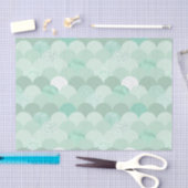 Groene zeemeerminstallaties tissuepapier (Craft)