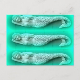 groene zeemeervis trio briefkaart