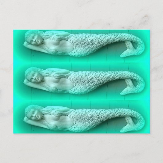 groene zeemeervis trio briefkaart (Voorkant)