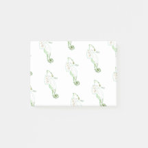 Groene zeepaardjes Post-it Notities