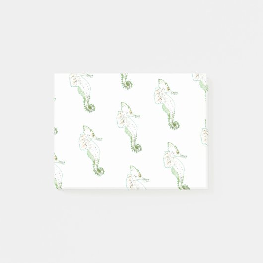 Groene zeepaardjes Post-it Notities Post-it® Notes (Voorkant)