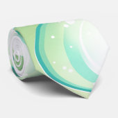 groene zeepbellen rockabiliseren stropdas (Opgerold)