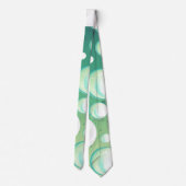 groene zeepbellen rockabiliseren stropdas (Achterkant)