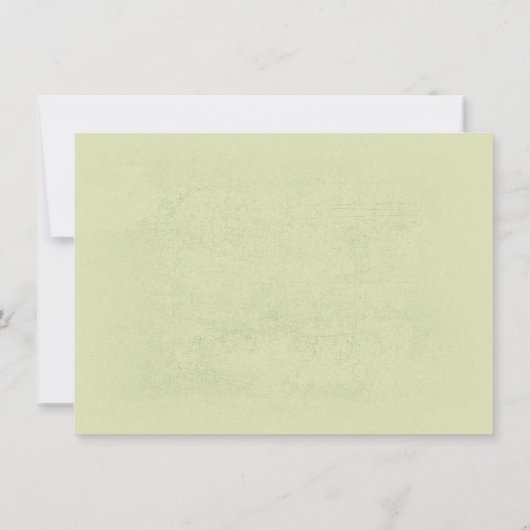 groene zeeschelpen strand bruiloft save the date kaart (Achterkant)