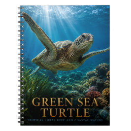 Groene Zeeschildpad Koraalrif DIEREN Notitieboek
