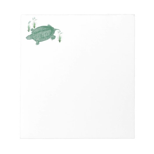 Groene zeeschildpad notitieblok (Voorkant)