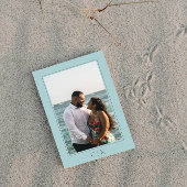 Groene Zeester Monogram Foto Save The Date