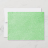 Groene Zegel Bewaar de Trouwdatum Uitnodiging (Achterkant)