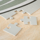 Groene Zen Tranquiliteit |Minimalistische Landscha Legpuzzel (Zijkant)