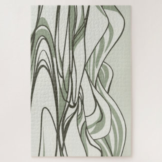 Groene Zen Tranquiliteit |Minimalistische Landscha Legpuzzel