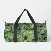 Groene zenuw Plant bladeren bloemig Plunjezak (Voorkant)