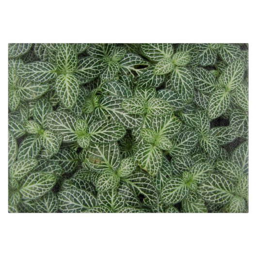 Groene zenuw Plant bladeren bloemig Snijplank (Voorkant)