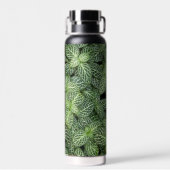 Groene zenuw Plant bladeren bloemig Waterfles (Achterkant)