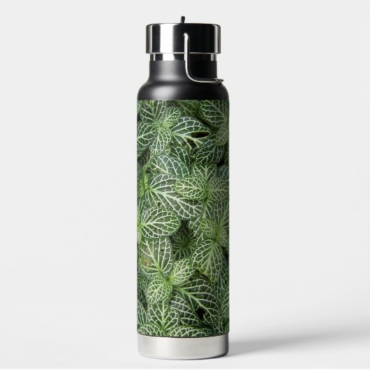 Groene zenuw Plant bladeren bloemig Waterfles (Links)