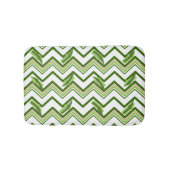 Groene Zig Zag Stripes en Arrows Badmat (Voorkant)