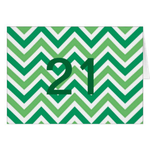 Groene zig-zags-chevrons