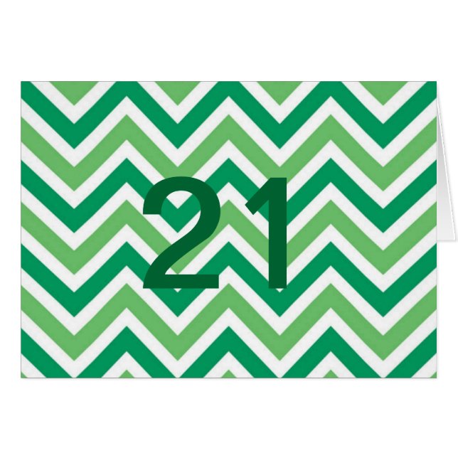 Groene zig-zags-chevrons (Voorkant Horizontaal)