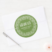 Groene zigeuner Afstuderen Stickers (Envelop)