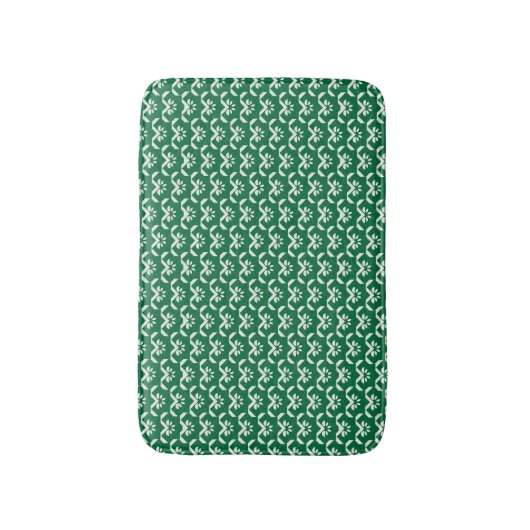 Groene zigzag badmat (Voorkant Verticaal)
