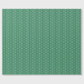 Groene zigzag cadeaupapier (Vlak)