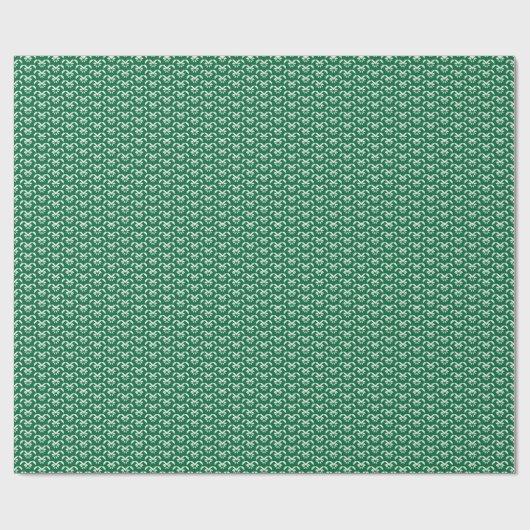 Groene zigzag cadeaupapier (Vlak)