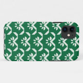Groene zigzag Case-Mate iPhone case (Achterkant (horizontaal))