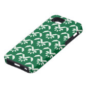 Groene zigzag Case-Mate iPhone case (Onderkant)