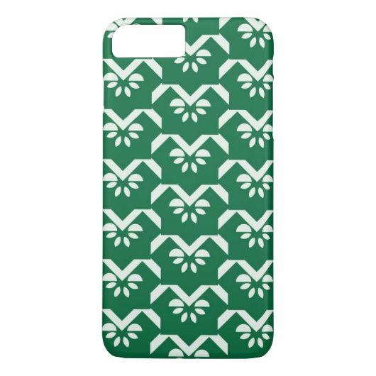 Groene zigzag Case-Mate iPhone case (Achterkant)