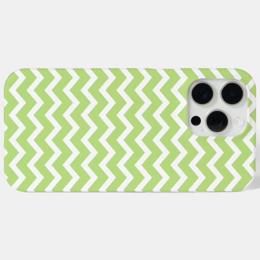 Groene ZigZag Chevrons Patroon Case-Mate iPhone Case (Achterkant (horizontaal))