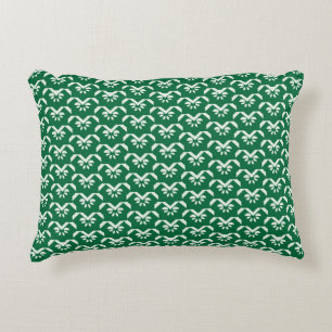 Groene zigzag decoratief kussen