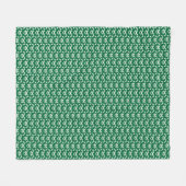 Groene zigzag fleece deken (Voorkant (Horizontaal))