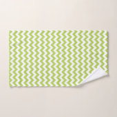 Groene zigzag, Groene Chevron, Geometrisch Patroon Bad Handdoek (Handdoek)