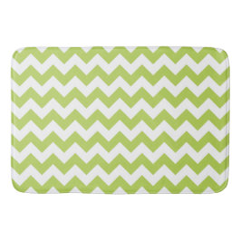 Groene zigzag, Groene Chevron, Geometrisch Patroon Badmat
