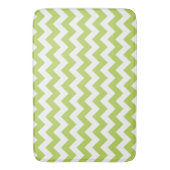 Groene zigzag, Groene Chevron, Geometrisch Patroon Badmat (Voorkant Verticaal)