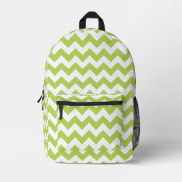Groene zigzag, Groene Chevron, Geometrisch Patroon Bedrukte Rugzak