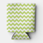 Groene zigzag, Groene Chevron, Geometrisch Patroon Blikjeskoeler (Voorkant)