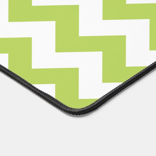 Groene zigzag, Groene Chevron, Geometrisch Patroon Bureaumat (Hoek)