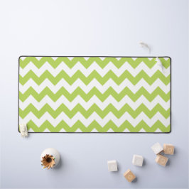 Groene zigzag, Groene Chevron, Geometrisch Patroon Bureaumat