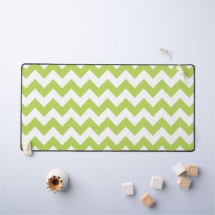Groene zigzag, Groene Chevron, Geometrisch Patroon Bureaumat