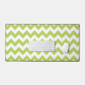 Groene zigzag, Groene Chevron, Geometrisch Patroon Bureaumat (Keyboard & Muis)