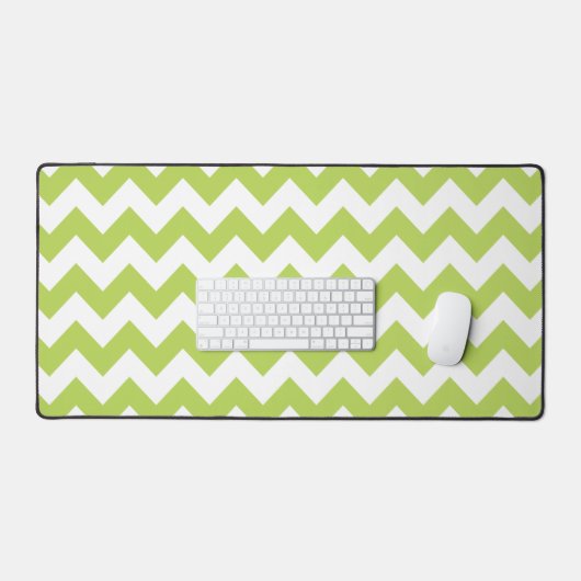 Groene zigzag, Groene Chevron, Geometrisch Patroon Bureaumat (Keyboard & Muis)