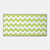 Groene zigzag, Groene Chevron, Geometrisch Patroon Bureaumat (Voorkant)