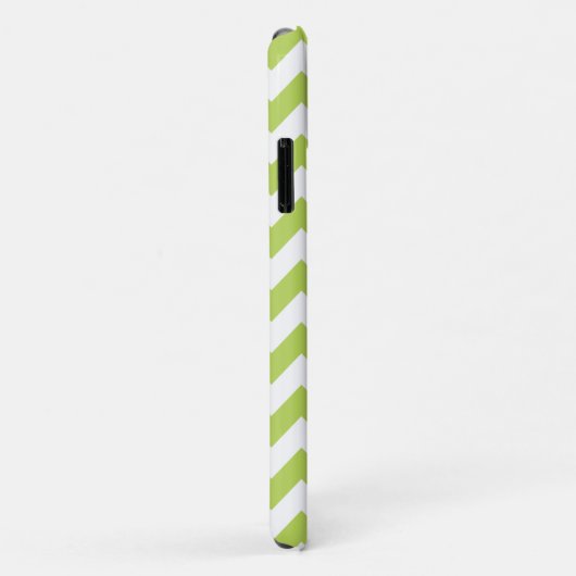 Groene zigzag, Groene Chevron, Geometrisch Patroon Case-Mate iPhone Case (Achterkant/rechts)