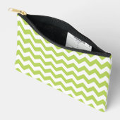 Groene zigzag, Groene Chevron, Geometrisch Patroon Etui (Open)