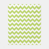 Groene zigzag, Groene Chevron, Geometrisch Patroon Fleece Deken (Voorkant)