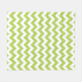 Groene zigzag, Groene Chevron, Geometrisch Patroon Fleece Deken (Voorkant (Horizontaal))