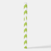 Groene zigzag, Groene Chevron, Geometrisch Patroon iPhone Hoesje (Rechterkant)